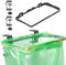 Porta Bolsas de Basura Cocina, Soporte para Bolsas de Basura Soporte para Bolsa de Basura de Acero Inoxidable Soporte de Bolsa de Basura con 5 Goma Elásticas, Fácil de Colgar, para Cocina, Despensa