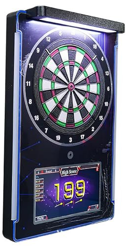 COYEUX 15.5 Inch Electronic Dartboard Set, Competition Standard Dartboard, 26 Built-in Game Modes, with LCD Digital Score Display, for Adults & Kids