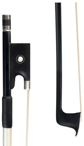 Geigenbogen voller Größe Professioneller Geigenbogen Aus Carbonfaser, Schwarze Carbon-Geigenbogenstange, Geeignet Für 4-4, 3-4, 1-2, 1-4, 1-8 (Color : 3-4)
