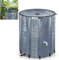 YRHome 750 Liter Faltbar Regentonne Regenwassertonne Regenwassertank mit Überlaufschutz Regenwassertonne Regenfass Wassertank Gartenbewässerung UV-stabil Anthrazit mit seitlicher Skala