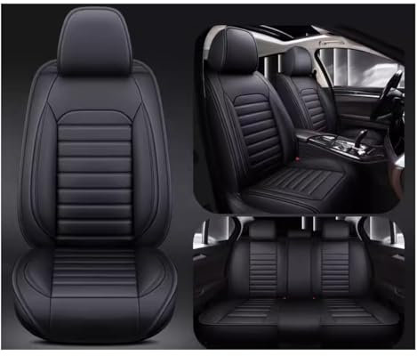 Auto Sitzbezüge Sets Für Jeep Wrangler TJ 1997-2006, PU Leder Autositzbezüge | Wasserdicht Atmungsaktiv Schonbezüge Autositz Sitzschoner Zubehör | Wasserdichtes Komfortabler Autositzbezug Full Set ( C