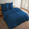 Deconovo Bettwäsche Bettdecke Bettwäschen Bettdecken Schlafzimmer Umweltfreundlich Bettbezüge 3teilig, 3tlg: 220 * 240cm + 2 x 80 * 80 cm, Marineblau