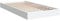 vidaXL Cadre de Lit Blanc 100x200 cm en Bois d'Ingénierie - Meuble de Chambre à Coucher, Sommier, Lit Simple à Panneaux
