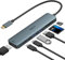 USB C Hub HDMI Adapter for MacBook Pro/Air, MOKiN 7 IN 1 USB C Dongle Mac Adapter with HDMI, Type C Data Port,100W PD,SD/TF and 2 USB3.0 for Dell/Lenovo/Thinkpad(Blue)