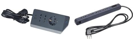 BTICINO Ciabatta Multipresa Elettrica 5 Posti, 2 Prese USB 3A & 3631USGB Ciabatta Elettrica Multipresa Ultraslim con Interruttore Luminoso