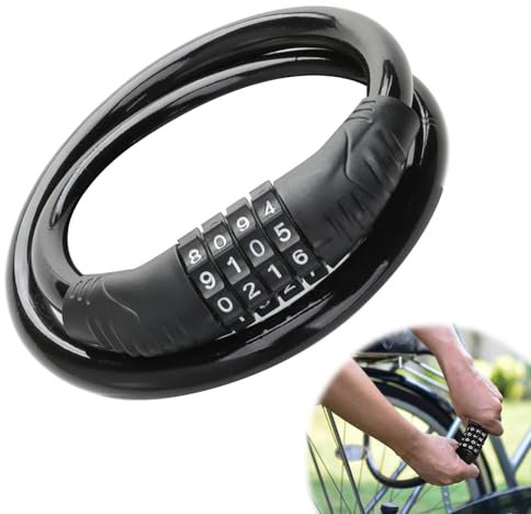 Cerradura De Cuatro Dígitos Combinación De Contraseña Antirrobo Para Bicicleta De Montaña Y Todo Tipo De Bicicletas - Candado Con Código