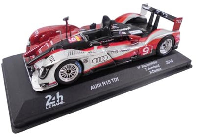OPO 10 - Sammler-Miniaturauto 24H LE Mans 1/43, kompatibel mit Audi R15 TDI 2010 – ALA33