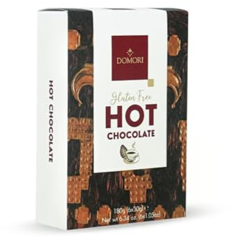 Domori® | Cioccolata Calda in Buste Monodose | 6 Buste Preparato in Polvere Cioccolata Calda