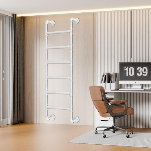 Scala di sicurezza in ferro resistente da parete per mansarda e finestra da 154,9 cm di emergenza antincendio