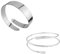 2 Stück Oberarmreif Silber,Armreifs Silbers,Stilvolle Einfachheit Persönlichkeiten Oberarmreif,Armreif Oberarm,Silber Glänzendes Armband,Spirale Manschette Armreif,für Partys,Partei Tragen.