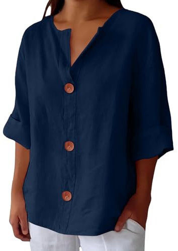 Summer Womens Cotton Linen Loose Blouse Tops Ladies T-Shirts Loose Striped My Orders Linen Daily for Women Summer Cotton Linen Tee Essentials Vacation Beach Solid Blouses Tunic Top