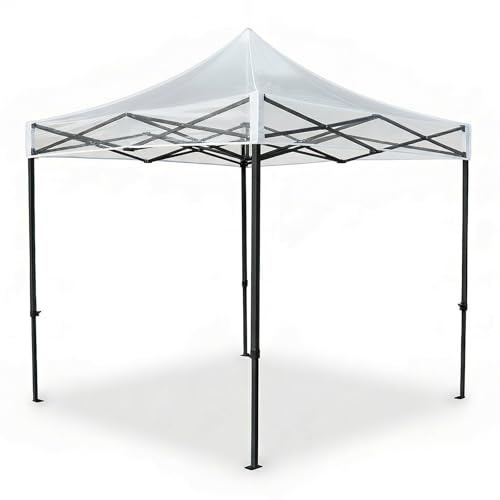 WTHAVEN Transparent Pop-up Gazebo Cover, Waterproof Heavy Duty Canopy Tent, PVC Cover Garden Awning for Outdoor Patio (Transparent, 8.2x8.2FT/2.5x2.5M)(Not Come with the Frame)