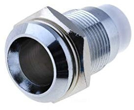 SMB1 129 Fassung für LEDs 8mm Chrom Metall konkav SIGNAL-CONSTRUCT