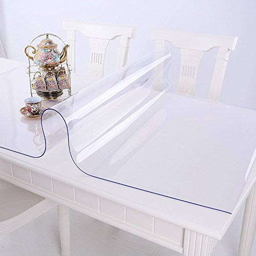 Ertex Tischdecke Tischfolie Schutzfolie Tischschutz Folie Transparent 2,5 mm 1A Qualität geeignet für den Kontakt mit Lebensmitteln ( 90 x 160 cm )