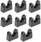 sourcing map Soporte para tubo corrugado AD13 Clip Abrazadera de tubo de soporte de montaje de plástico 8 Pcs