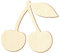 Holz Kirschen - Deko Zuschnitte 5-50cm, Größe:10cm, Pack mit:10 Stück
