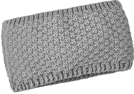 Neverless® Damen Stirnband Winter Herbst Fleece-Futter Strick Ohrenwärmer Knite Headband Hellgrau unisize
