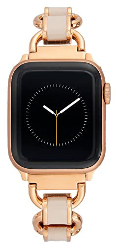 Anne Klein Mesh Fashion Band for Apple Watch, Secure, Adjustable, Apple Watch Replacement Band, Fits Most Wrists
