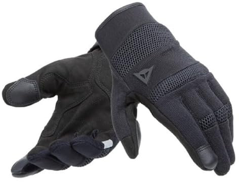 Dainese Athene Tex Gloves, Motorradhandschuhe Sommer, Herren, Schwarz/Schwarz, XXXL