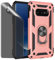 CLYDITE Coque pour Samsung Galaxy S10e Or Rose étui de Protection avec Protecteur d'écran en Verre de confidentialité Anti-Espion