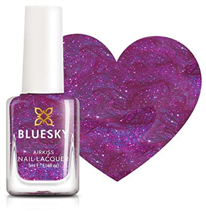 Bluesky Kids Nail Varnish – LET'S PARTY, Pink. Easy Peel-off, Non-Toxic, Water- based, Odour-free Nail Polish for Kids, 5ml