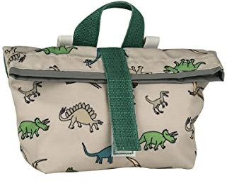 LES DINOSAURES Lenkertasche für Fahrrad, Roller, Dreirad - 5.5 Liter - Grün