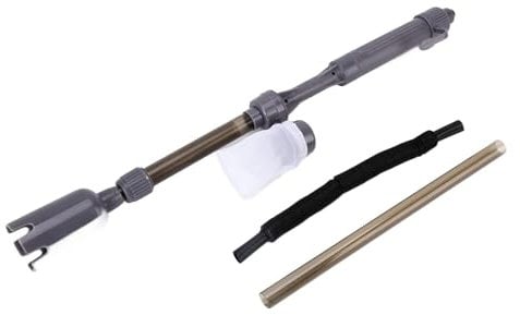 HERCHR Electric Fish Tank Vacuum Cleaner, 520L/h Flowing Rate Aquarium Gravel Cleaner Electric Telescopic Water Changer Sand Cleaner Multipurpose Aquarium Gravel Sand Washer for Fish Tank