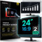 VINTEZ [2 Pack] 24 Inch 16:9 Privacy Screen for Computer Monitor and Laptop - Anti Glare Protector Film Blue Light Filter Eye Protection - Computer Screen Privacy Shield