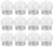 BESTonZON 12 Stück Schneekugel Zum Selbermachen, 150 Ml Transparent Befüllbar Kugel Snacks Leckereien Flasche Kunststoff Glühbirne Süßigkeitenbehälter Für Den Winter