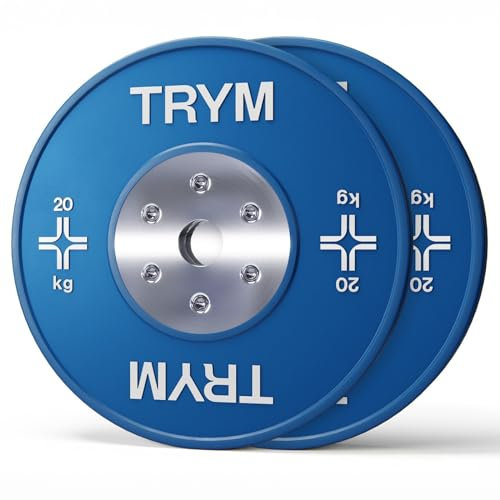 Trym Hantelscheiben - 50 mm Bohrung, Gummi, 10-25 kg, Set, für Langhantel, Training, Farbwahl - Olympia Hantelscheiben, Gewichtsscheiben, Bumper Plates, Olympiascheiben, Hantelplatten, Hantelgewichte