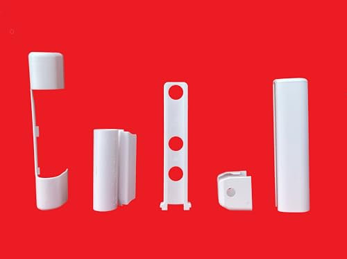 Siegenia Abdeckkappen für die Serie Favorit in weiß RAL9016 für Scherenlager, Bandwinkel, Ecklager und Ecklagerband 5er Set