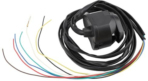 Kit de Câblage de Prise de Remorque à 7 Broches avec Câble de 1,5 M, Faisceau de Câbles de Prise de Remorquage pour Véhicules Commerciaux, Semi-remorque Standard 12 V