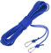 sourcing map 20m Hollow Braided Polypropylene Anchor Rope with Hook, 6mm Nylon Floating Line for Marine Pool Life Boat Anchor Rope, Blue
