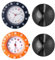 JewelryWe Schwesternuhr Krankenschwesteruhr Stethoskop Taschenuhr: 2er Set Analog Quarz Uhr Clip On Stethoskopuhr Arztuhr Arbeitsuhr mit leicht ablesbaren Zahlen für Krankenschwestern Ärzte Pflege