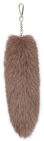 PEILINZE Fuchsschwanz-Anhänger, modischer Fuchs-Schwanz-Schlüsselanhänger, stilvoll, Mehrzweck, bunt, Taschenanhänger, Zubehör für Damen