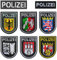 8 PCS Polizei-Aufnäher Patch- Taktisch Abzeichen Stickerei Bestickter mit Hook und Loop, Patch für Rucksäcke Kleidung Taschen Uniform Weste Jersey Jacken Hund Westen