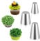 3 Pcs Piping Nozzle, Seamless Grass Tip Piping Nozzle for Cake Decorating Stainless Steel Grass Icing Tips for DIY Cake Decorating Baking Cookie Cream Cupcake