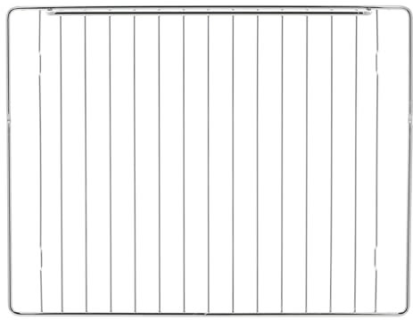 Masterpart Grillrost für Herd, Backofen, silberfarben, verchromt, Metall, 460 x 355 mm, kompatibel mit Smeg-Herden und Öfen