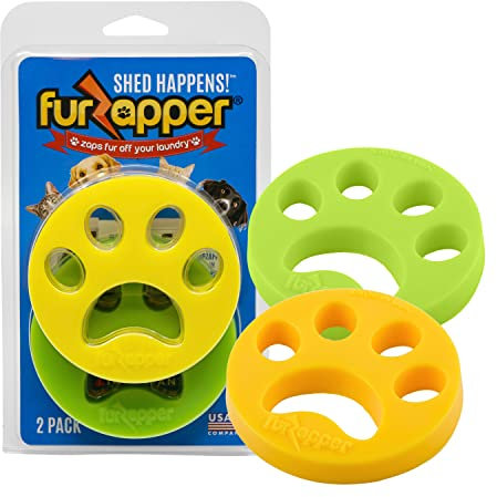 FURZAPPER 2 Unidades - Removedor de Pelo de Mascotas para la Colada Negro