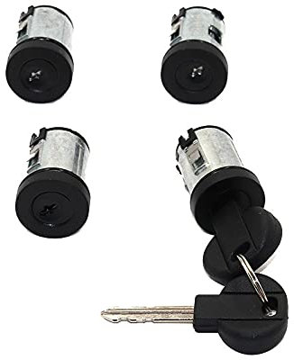 BGYZD Ensemble de barillet de serrure de porte de voiture adapté pour citroën Jumpy Fiat Scudo adapté pour Peugeot Expert 1995-2006 LANCIA ZETA 9170AY 4162C9 4162L0-4_lock