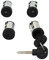 BGYZD Ensemble de barillet de serrure de porte de voiture adapté pour citroën Jumpy Fiat Scudo adapté pour Peugeot Expert 1995-2006 LANCIA ZETA 9170AY 4162C9 4162L0-4_lock