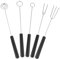 UPKOCH 5 StüCk Edelstahl Pralinengabel Set - Schokoladengabeln FüR Pralinen, FrüChte Und NüSse, KüChenhelfer FüR Grill Und Schokolade, 21cm
