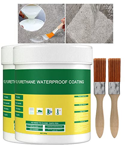 XIRUJNFD Waterproof Insulating Sealant, Invisible Waterproof Anti-Leakage Agent, Waterproof Sealant, Repair Leaks Anywhere in Seconds (300g,2Pc)