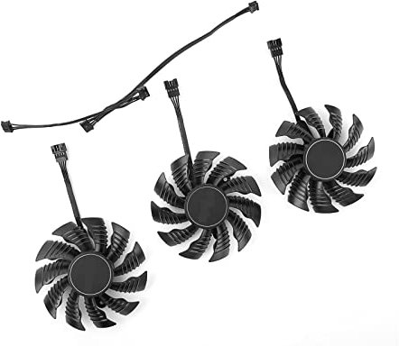 LiFBeauTiFuL New 82MM T128015SU Cooler Fan Replacement Compatible For Gigabyte GeForce RTX 2070 2080 SUPER Gaming RTX 2080Ti Graphics Video Cards Fans perfection (Blade Color : Fan - 3PCS)