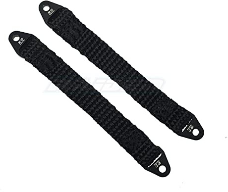 105mm Suspension Damper Travel Limit Straps for Axial AX10 SCX10 EXO Wraith Yeti RC Crawler - Grey