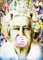 KUSTOM ART Dekoratives Wandposter Königin Elizabeth Queen mit Chewin-Gum Version Street Art Kunstdruck auf beschichtetem Papier 40 x 30 cm ohne Rahmen
