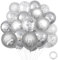 20 Stück Hochzeitstag Luftballons, Silberhochzeit Deko Latexballons, Frauen Männer Jubiläum 25. Deko, für Hochzeit Feier Jubiläum Party
