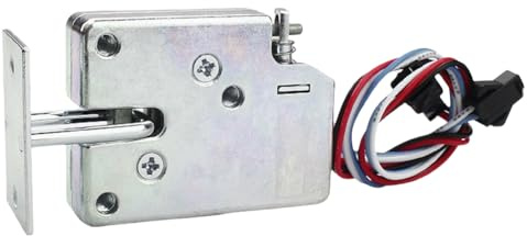 Giyofom - Cerradura de puerta de armario (12 V, 12 V, mini cerradura de cajón de armario de control eléctrico