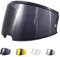 Visiera Casco Moto per FF906 Advant Flip Up Casco,Sostituzione della Visiera della Lente del Casco del Parabrezza del Motociclo,Accessori per Caschi da Moto (Nero)