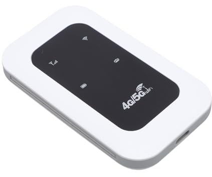 Routeur 5G avec Fente de Carte SIM, 300 Mbps Portable 4G 5G Hotspot Mobile, Hotspot Mobile de Voyage à Double Bande, Support 10 Appareils Prise en Charge des Bandes LTE B1 B3 B5